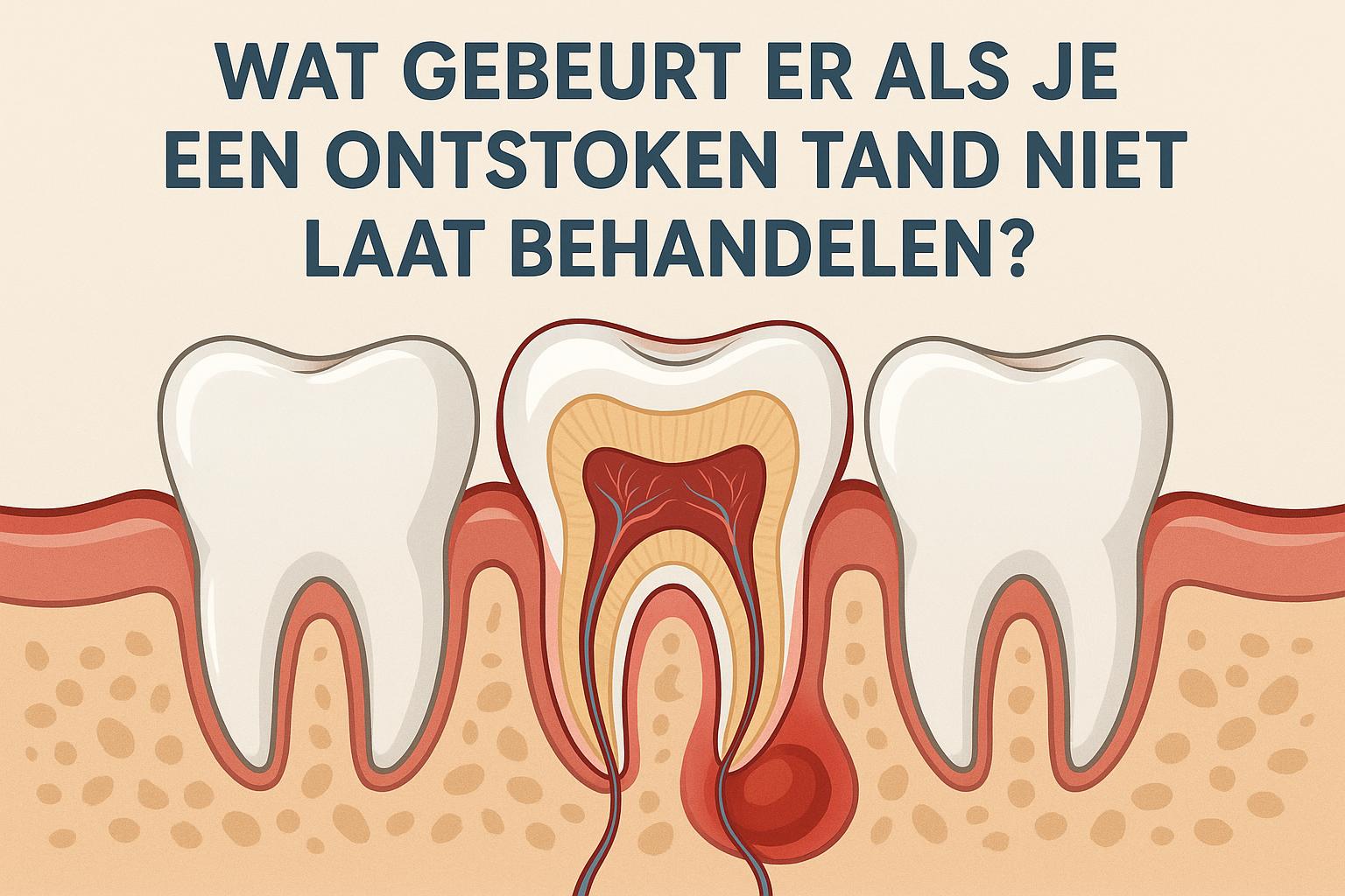 Wat gebeurt er als je een ontstoken tand niet laat behandelen?